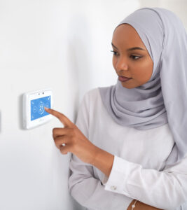 Young woman playing with Switchee