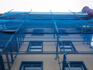 Remediation work on building